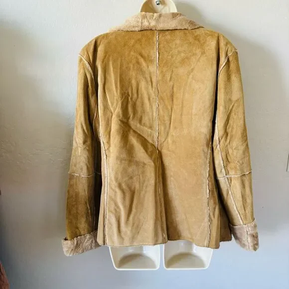 Vintage Penny Lane Coat Suede genuine leather with soft interior size M by Winli - Picture 3 of 8